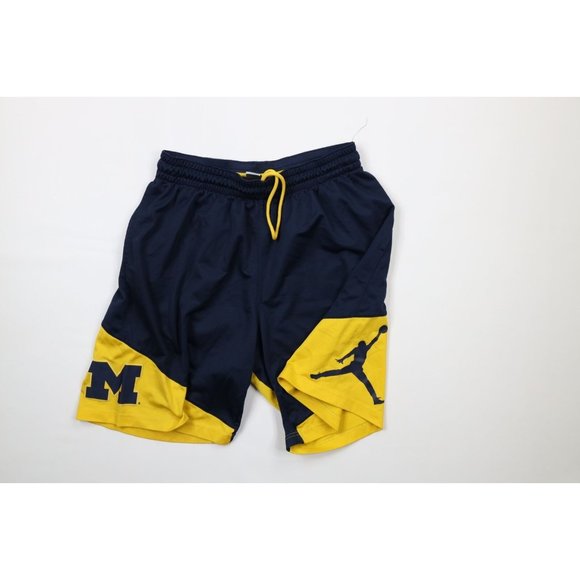 Yellow Jordan Michigan Shorts Nike Shorts Nike Air Jordan Mens 2xl